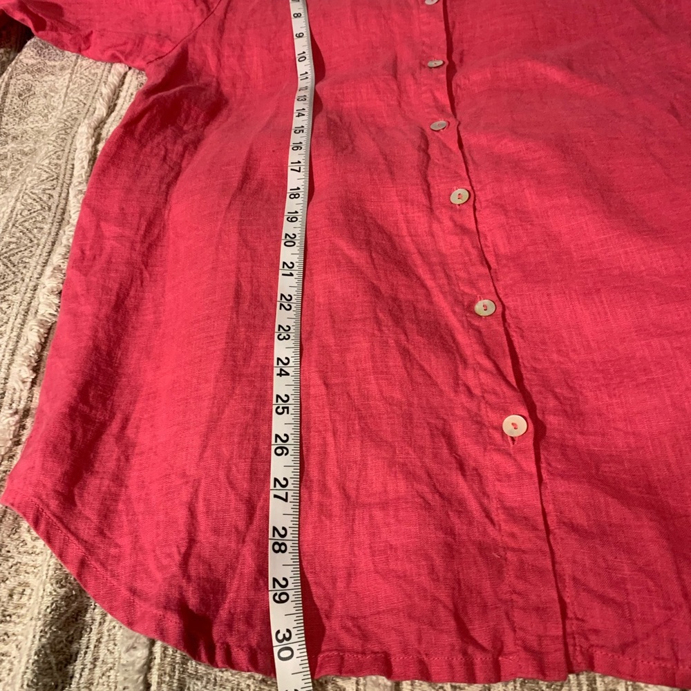 FLAX button down tunic linen shirt - Picture 9 of 9